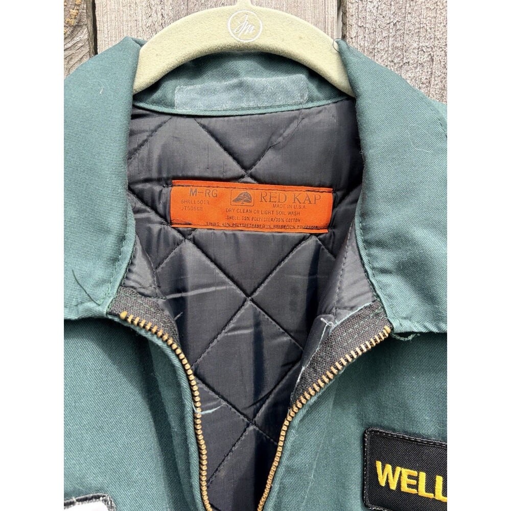 Vtg Red Kap Quilt-Lined Mechanics/Work Jacket Men’s Medium USA wellco/cat - Picture 4 of 16